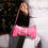 Thumbnail: Women's Fashionable Pink Diamond Accessorized Shoulder Bag With Metal Clasp Dec