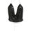 Thumbnail: Women's Draped Neck Chainmail Halter Top, Black