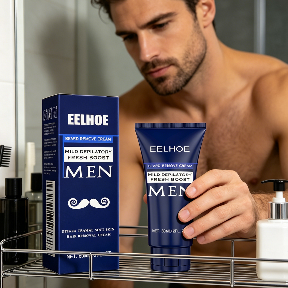 Miniature : EELHOE Men Depilatory Cream for Body Face Soften Hair Grooming Smooth Skin No Ir