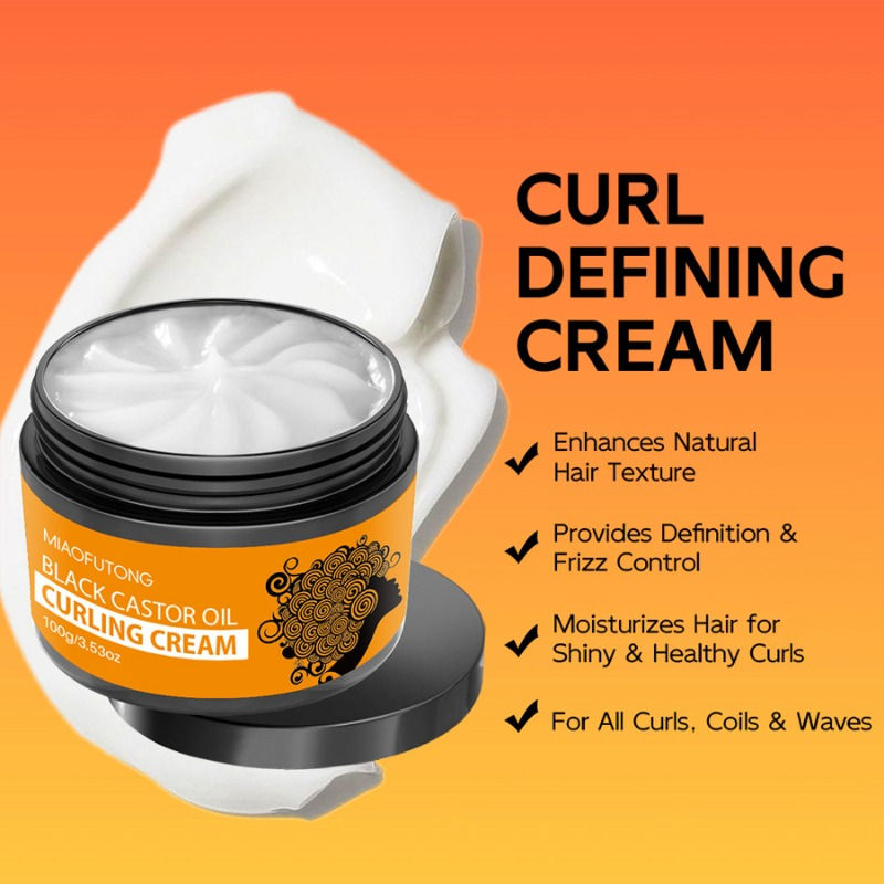 Thumbnail: Curly Hair Cream 100g Post-perm Curl Care Styling Balm Moisturizing Hold Non-sti