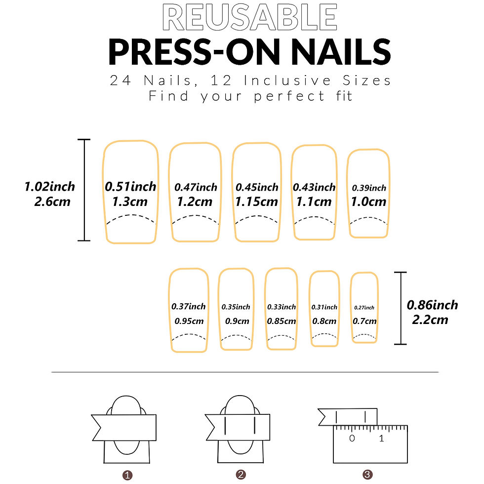 Thumbnail: 48pcs French Black Border Hand and Foot Armour Glossy Fake Toenails Fully Covere