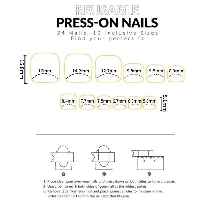 Thumbnail: New 120Pes False Nails on Legs French Short Sguare Press on Toe Nails Foot False