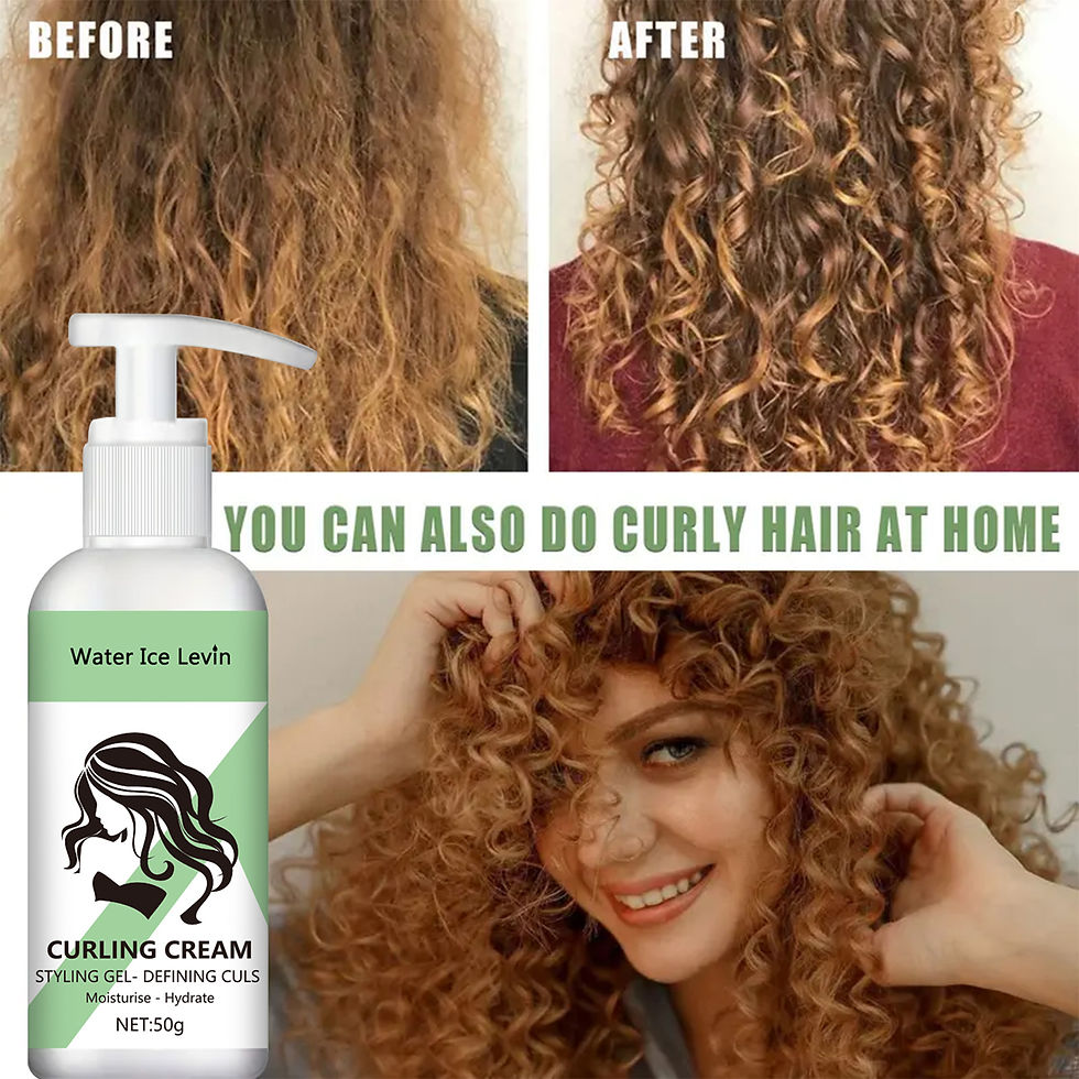 Miniatura: Curly Styling Gel Curling Cream - Define, Moisturize & Hydrate Curls for Bouncy,