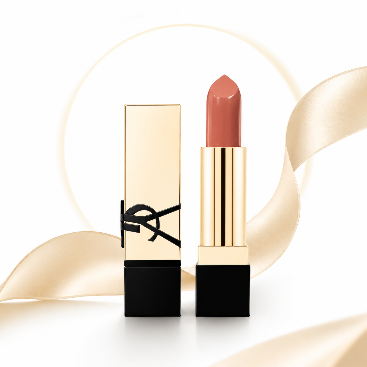 YSL Rouge Pur Couture Satin Lipstick Mini NM Nu Muse 1.3g Moisturizing Long Last