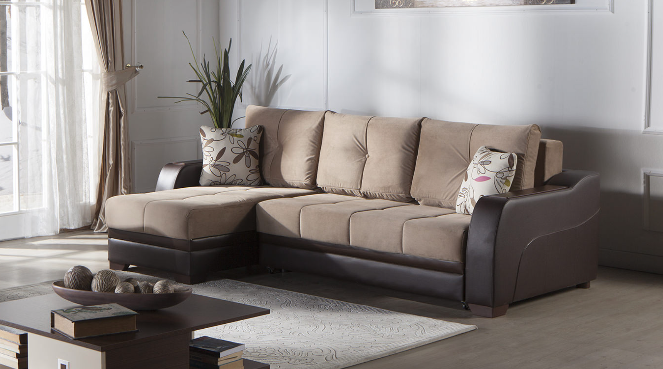 Ultra Lilyum Vizon Sectional Sofa