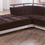 Thumbnail: Natural Colins Brown Sectional Sofa
