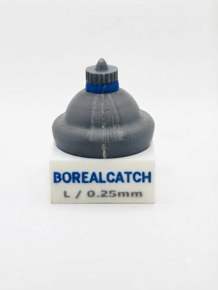 Sphère BoréalCatch Light avec bouchon gris 0,25 mm pour pêche sur glace