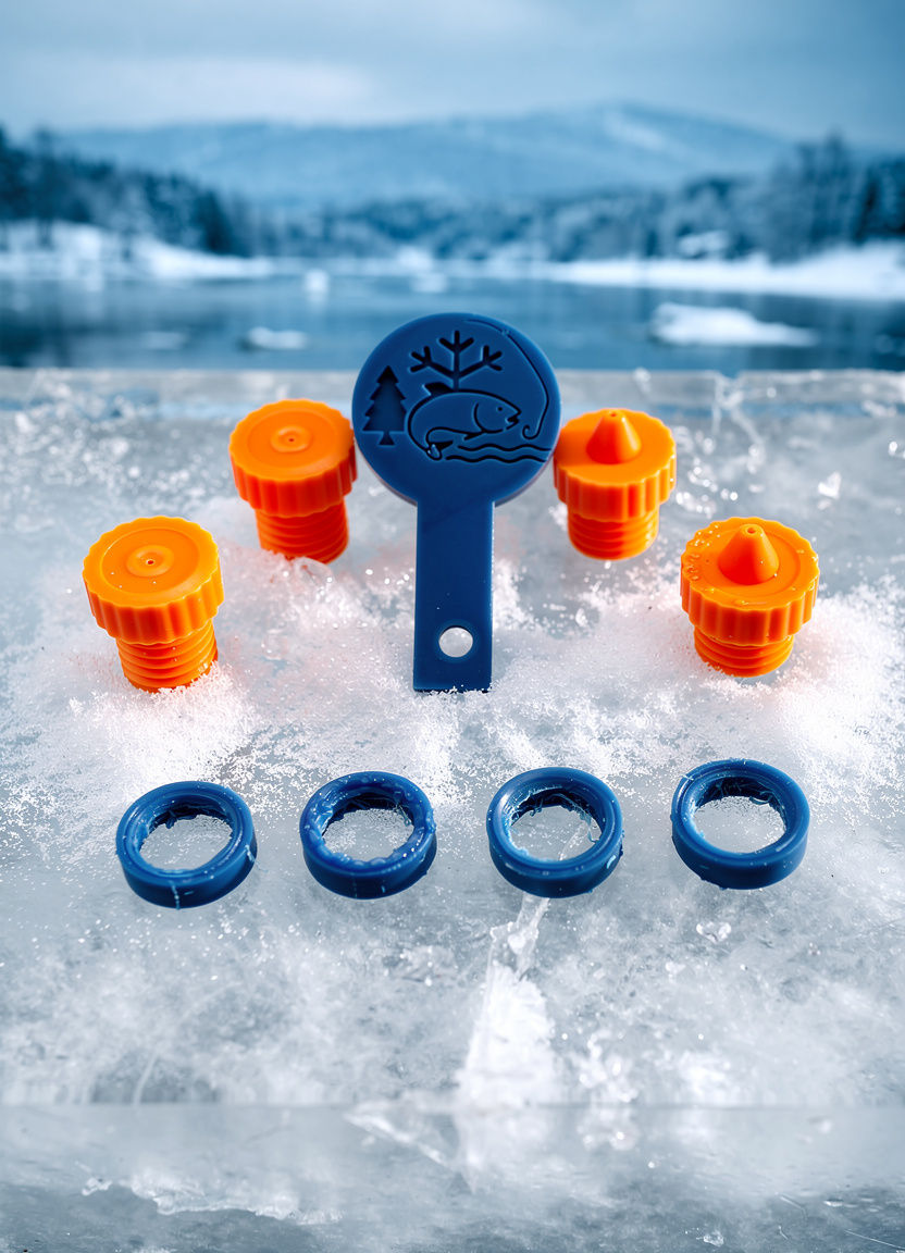 Bouchons BoréalCatch Heavy orange 0,40 mm sur la glace