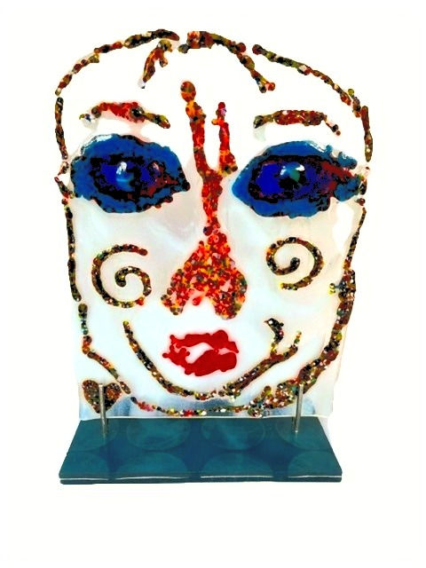 Thumbnail: 'Sky Woman' - Glass Art Panel