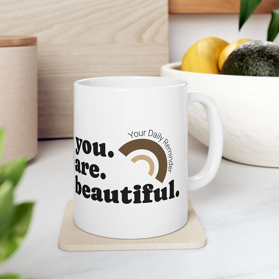 Thumbnail: Espresso Martini You Are Beautiful mug | Your Daily Reminder ceramic feel-good