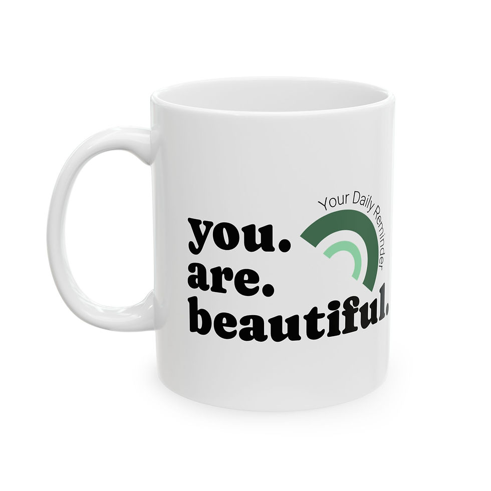 Thumbnail: Mojito You Are Beautiful mug | Your Daily Reminder ceramic feel-good