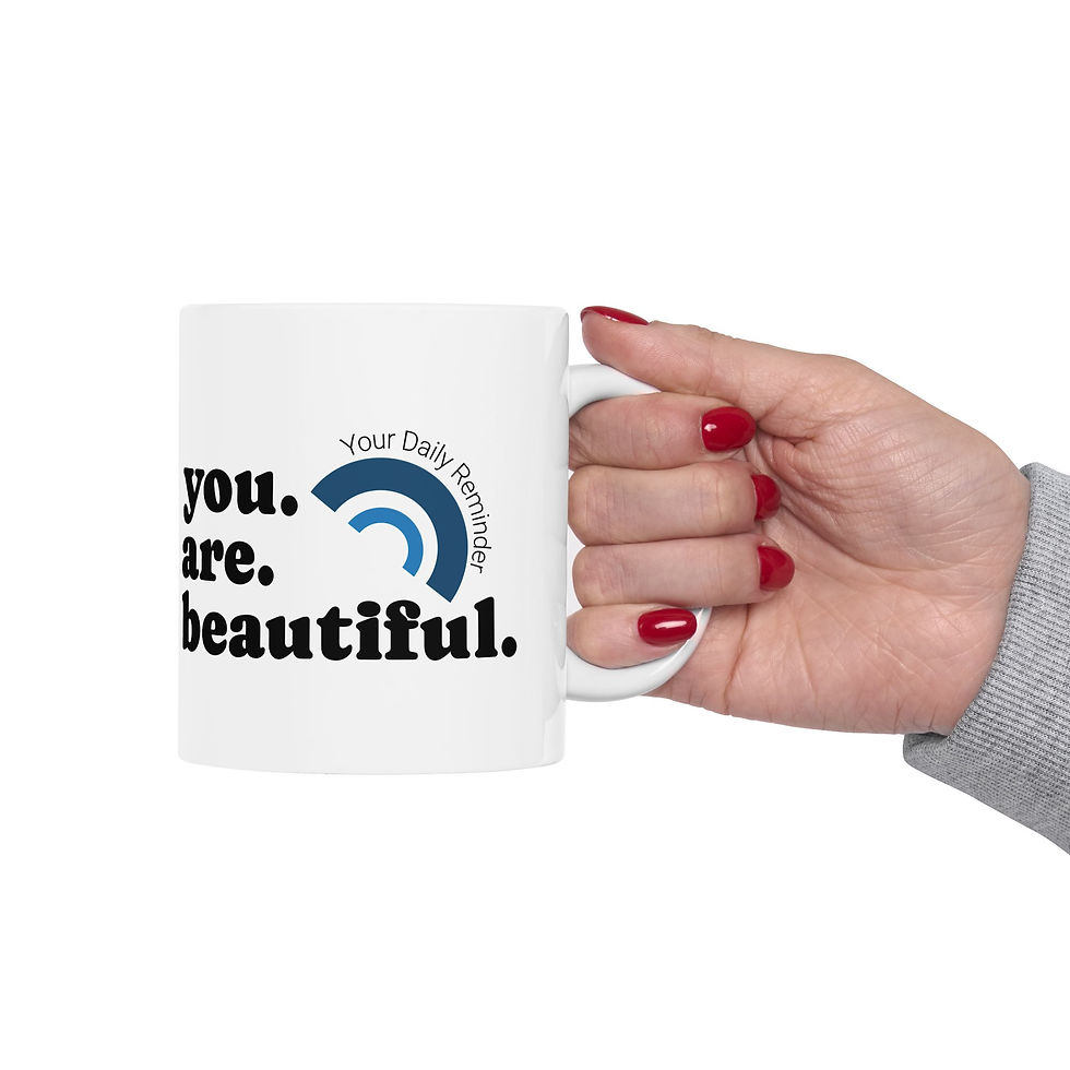 Thumbnail: Ocean Breeze Twist You Are Beautiful mug | Your Daily Reminder ceramic feel-good