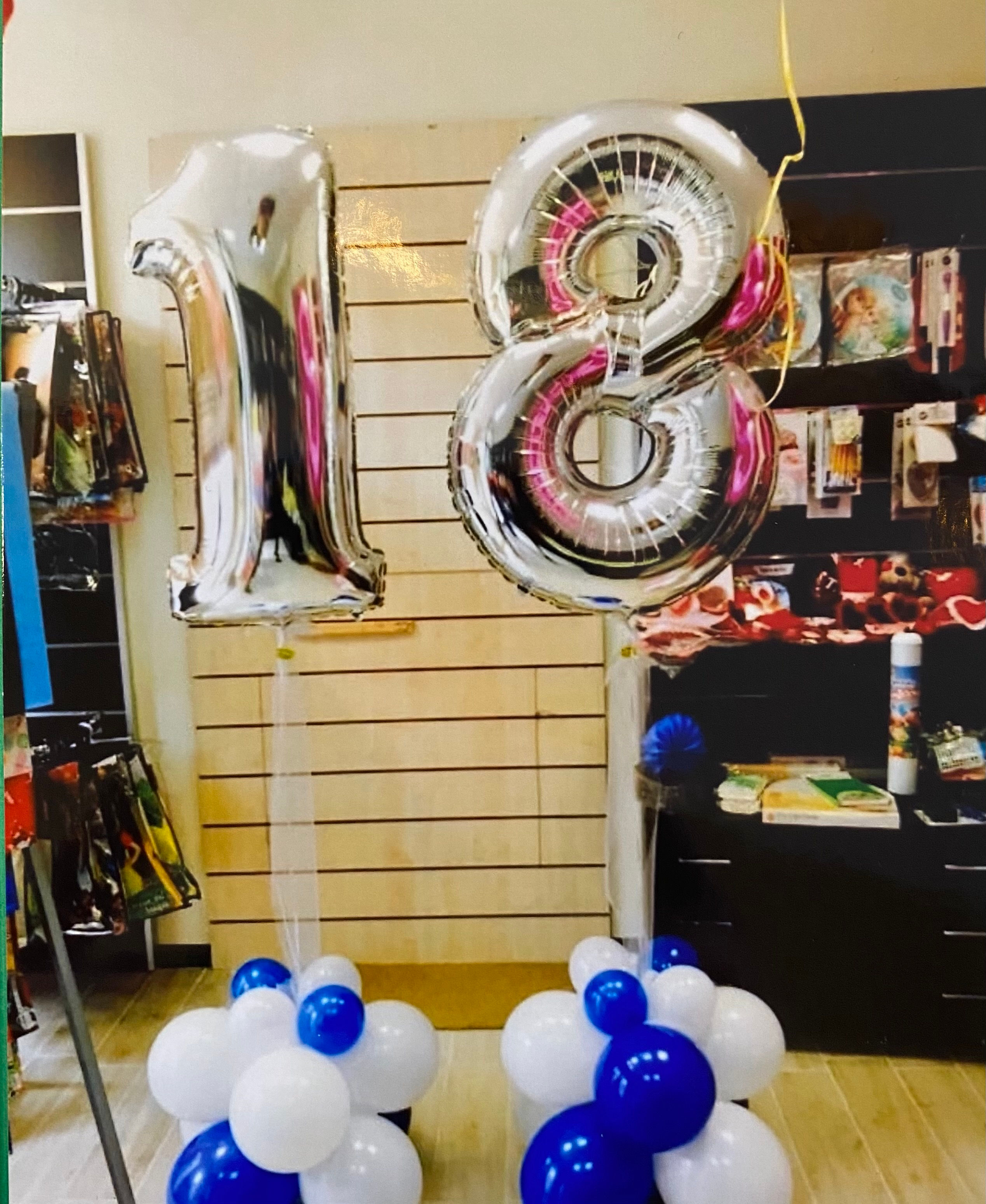 composizione palloncino con numero