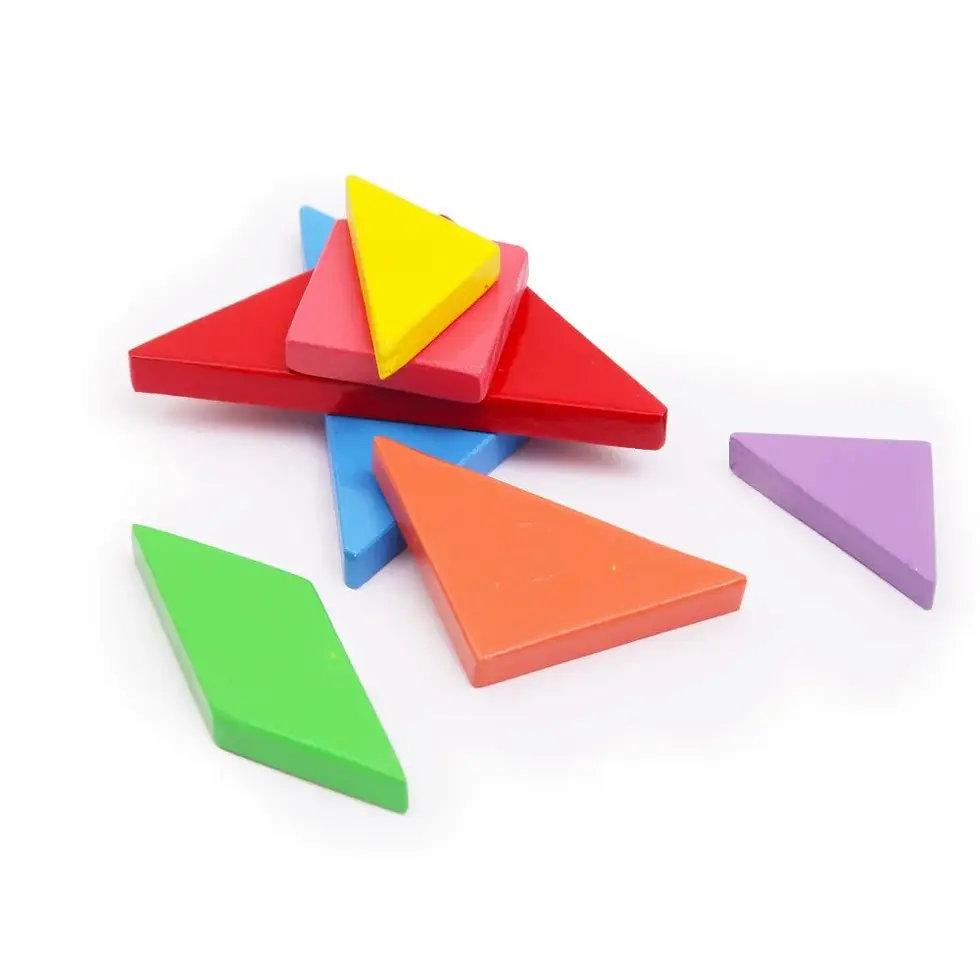 Thumbnail: Wooden Magnetic Tangram Puzzle