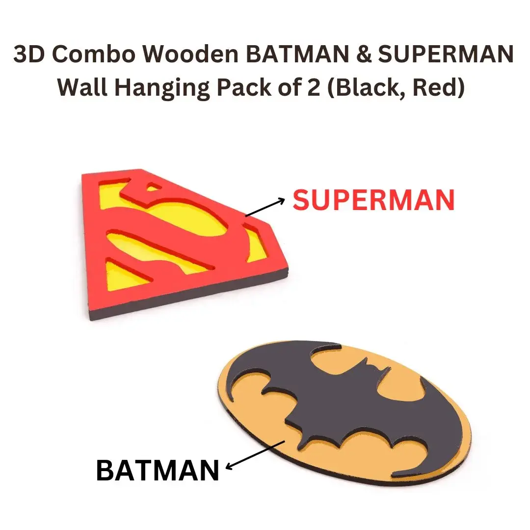 Superman Batman Wall Art Combo
