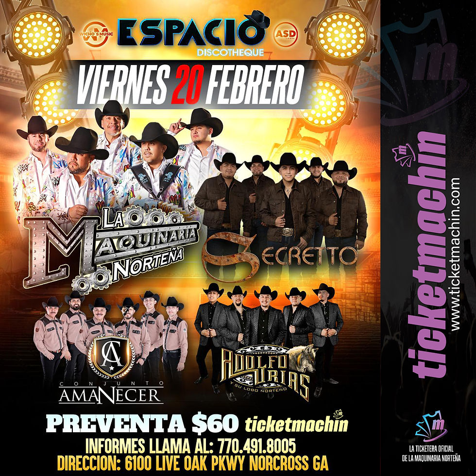 La Maquinaria Norteña - Espacio Discotheque