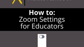 How To: Zoom Settings for Educators