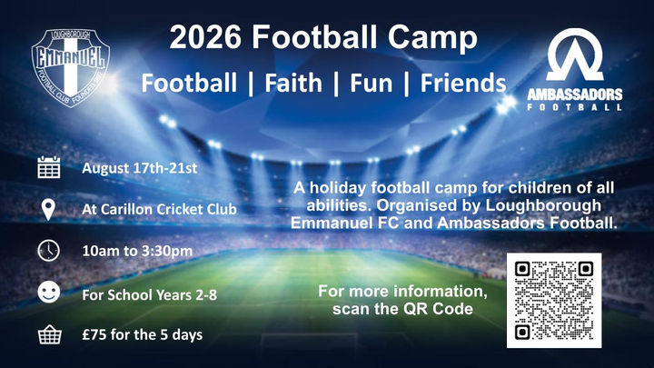 Loughborough Emmanuel FC Football Summer Camp, 17 -21 August 2026