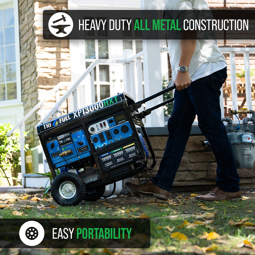 Thumbnail: 13,000 Watt Tri Fuel Portable HXT Generator