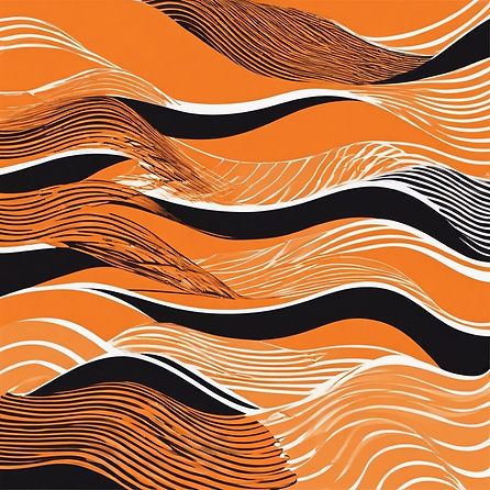 Orange waves with a minimalist design.jpg