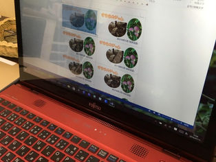 手作りジャムはラベルも手作りで。