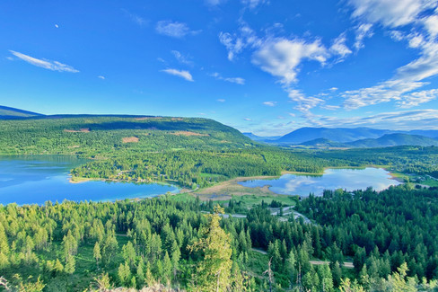 View of Little White Lake from Lookout Hike