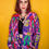 Thumbnail: Vintage Clock Print Bomber Jacket