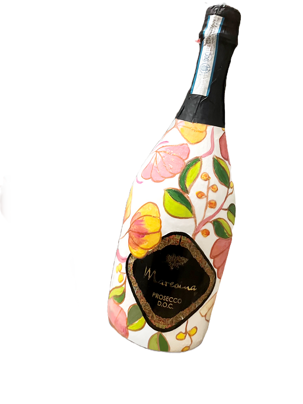 Wine Bottle Painted