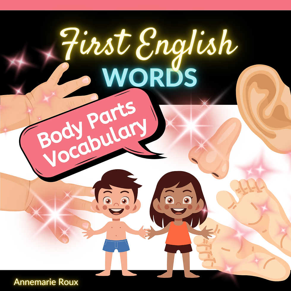 Front cover of educational reading game "Body Parts Vocabulary"