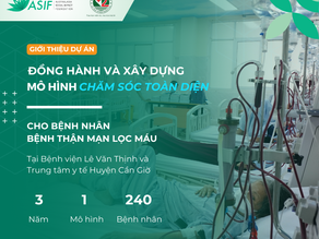 Yêu thương đồng hành – Giới thiệu dự án đồng hành và xây dựng mô hình chăm sóc toàn diện cho bệnh nhân bệnh thận mạn lọc máu