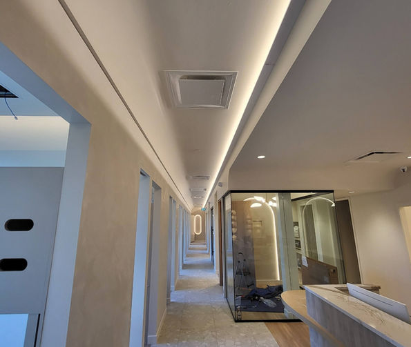 Hallway ceiling lighting