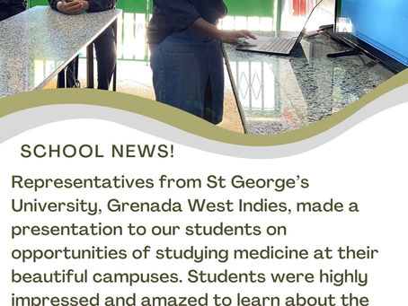 Representatives from St George’s University visited MGIS!