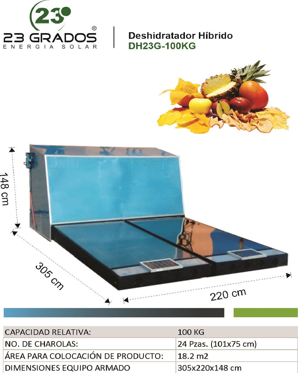 Miniatura: Deshidratador Híbrido Inoxidable 100KG