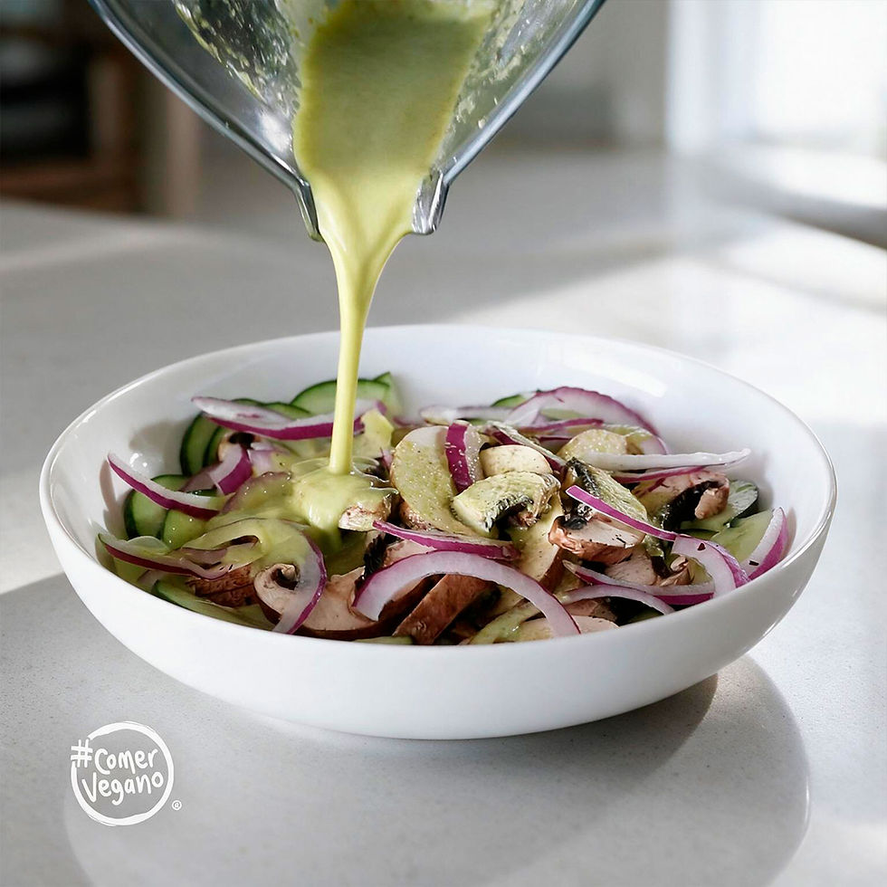 aguachile vegano de champiñón