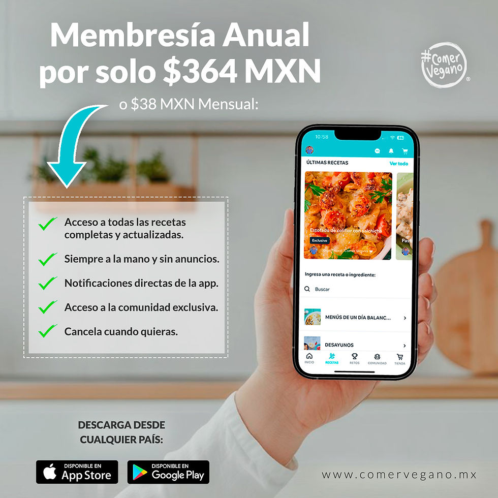 app vegana de recetas