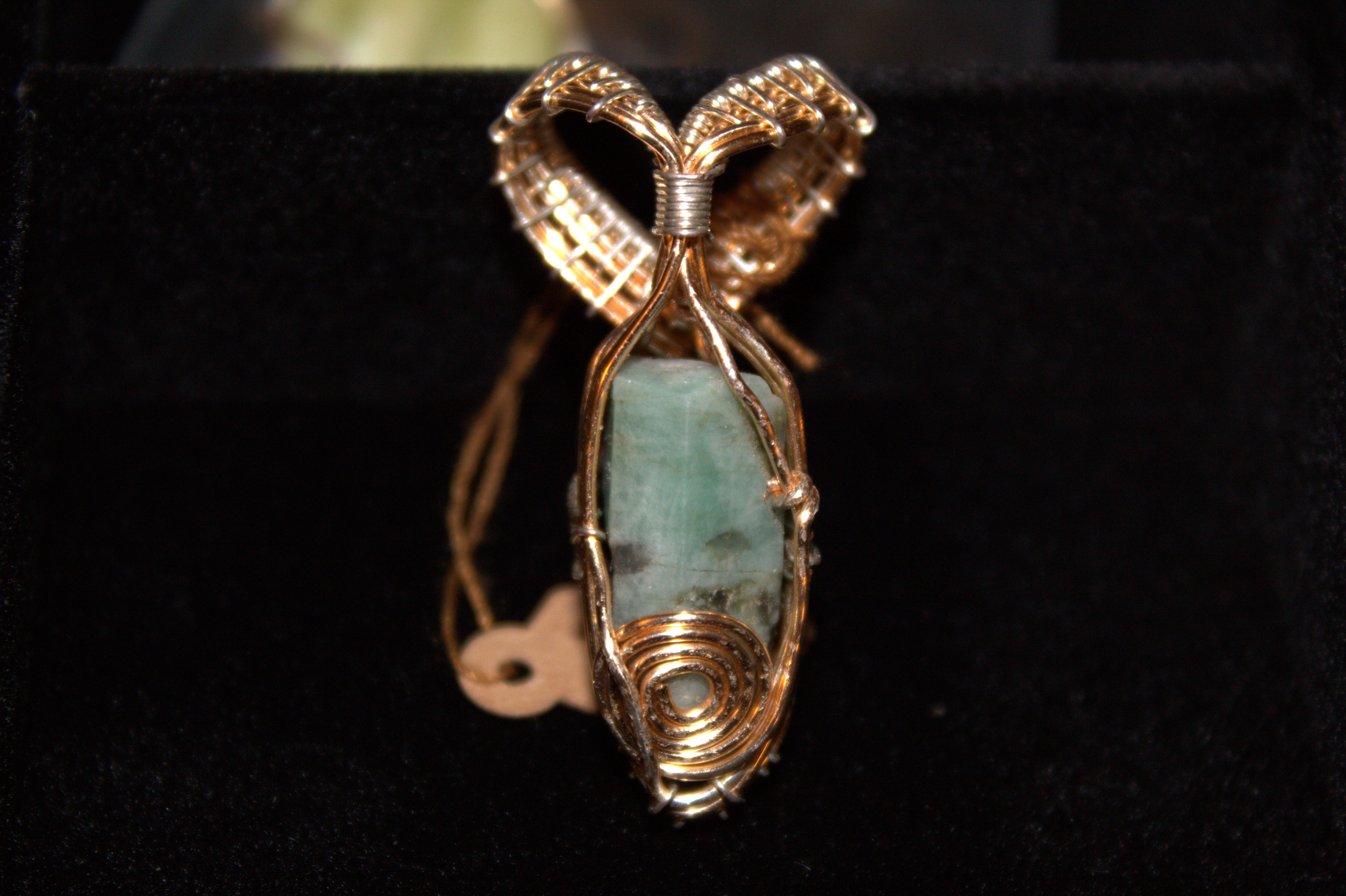 Rough Emerald Pendant