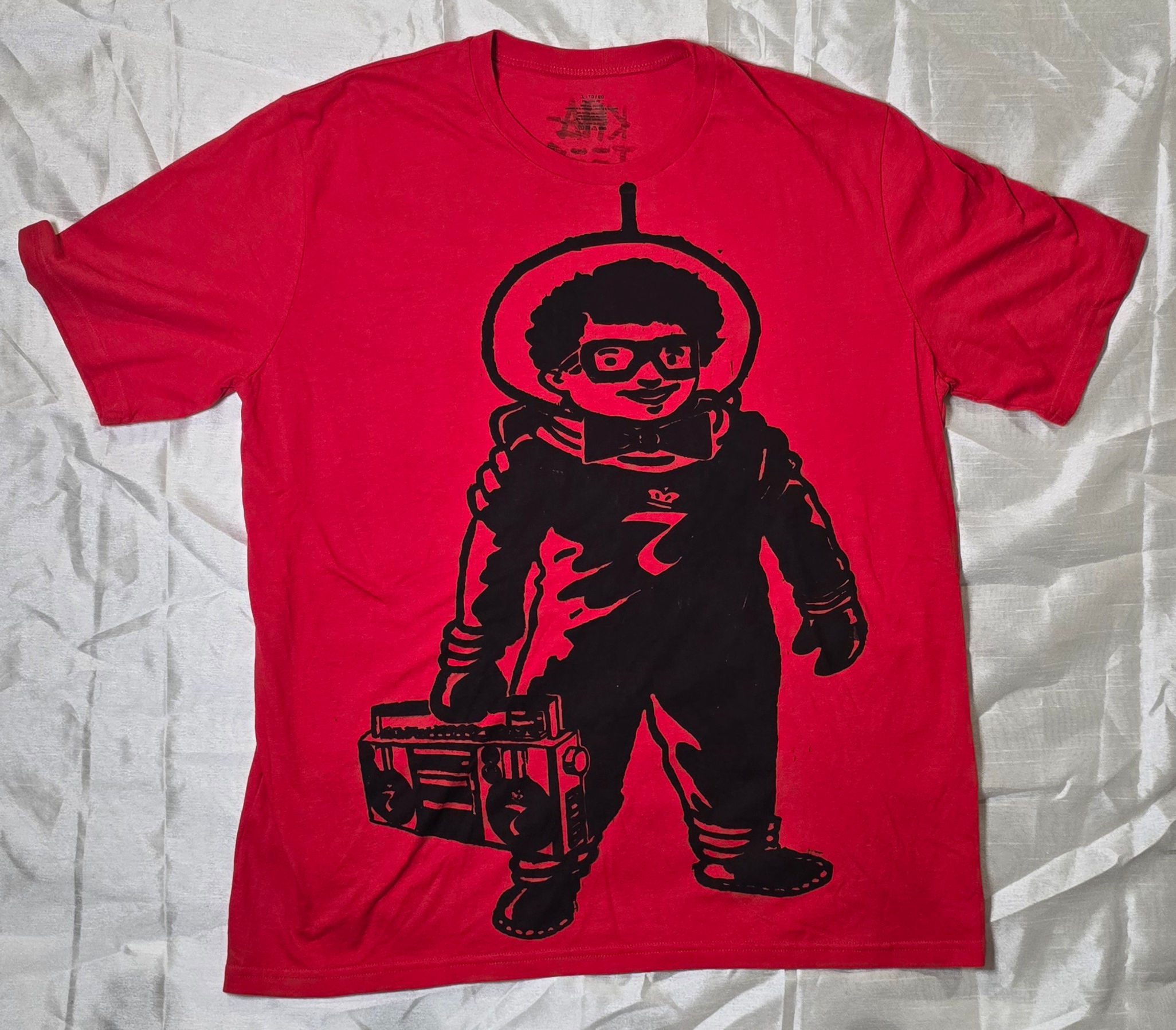 Red Afro-Naut Tee