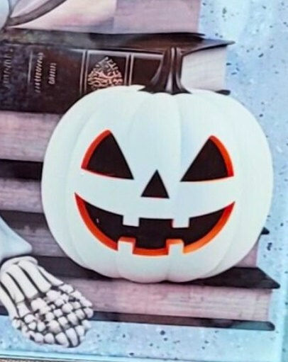 Thumbnail: close up view of the white pumpkin