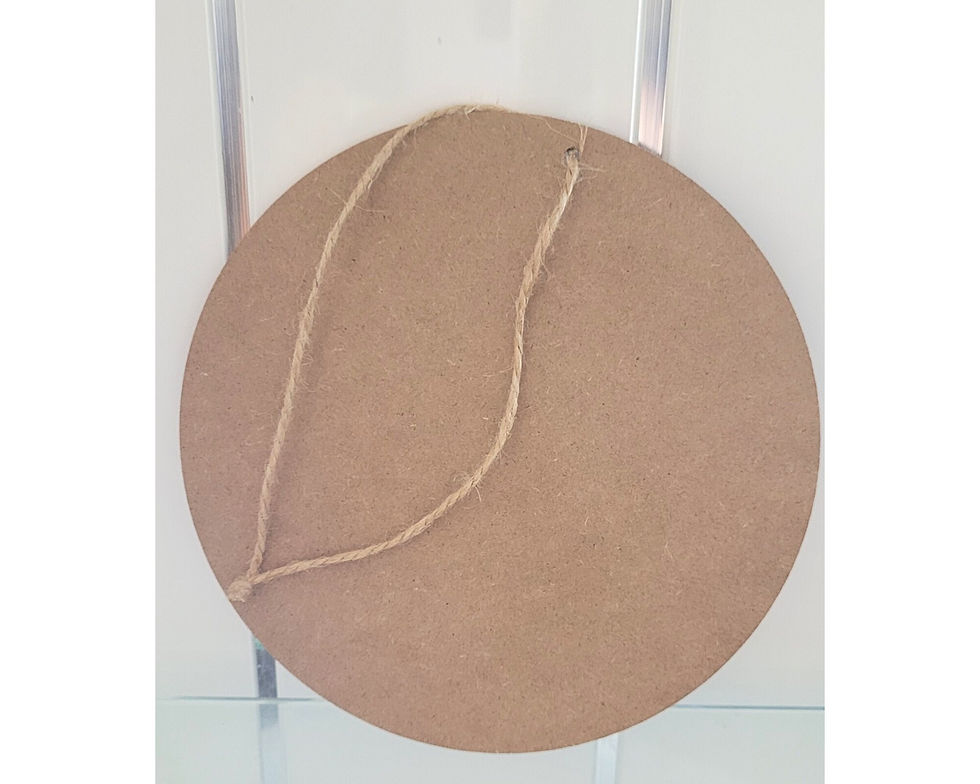 view of the back of the mdf sign