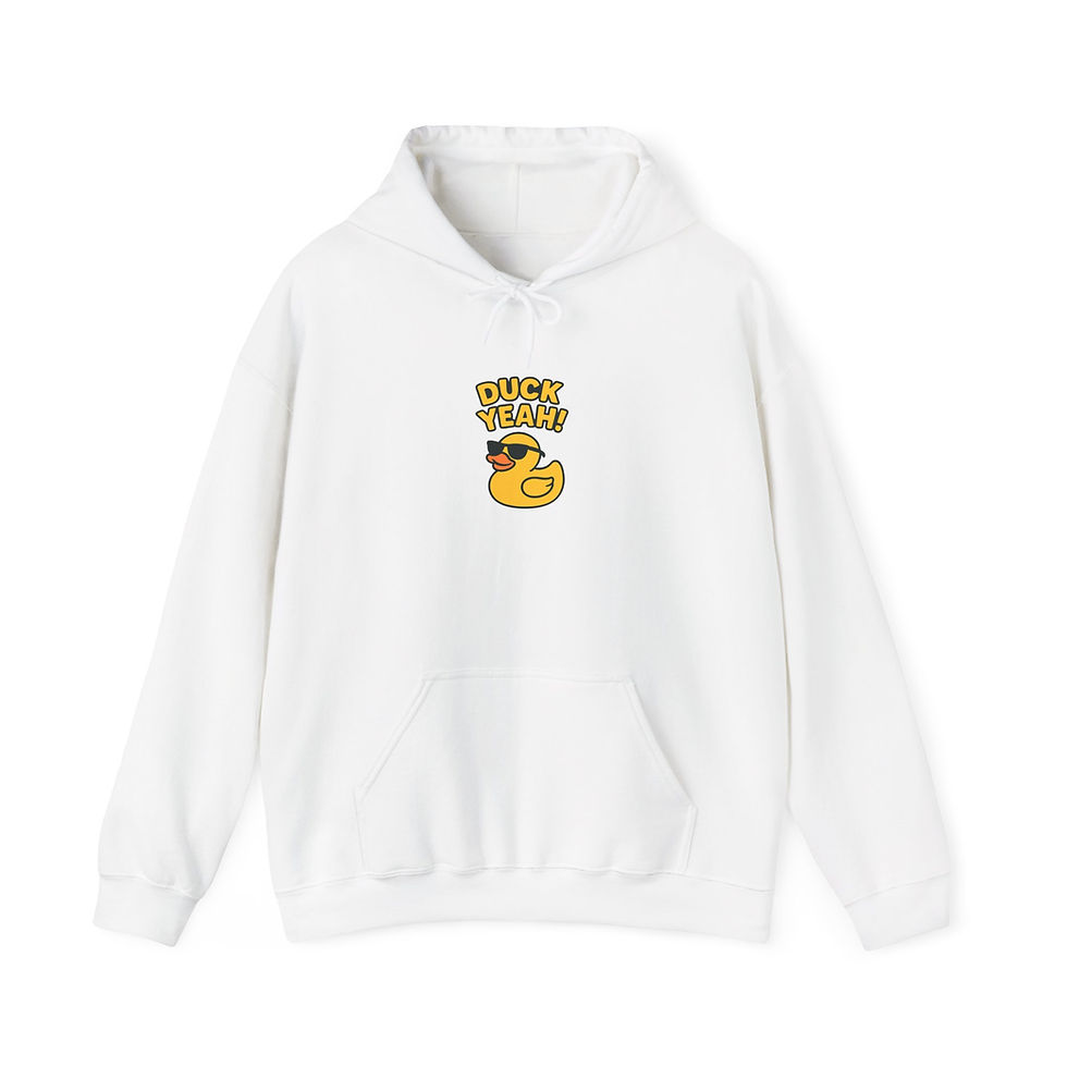Thumbnail: Duck Yeah! Unisex Heavy Blend Hoodie – Fun and Cozy Streetwear