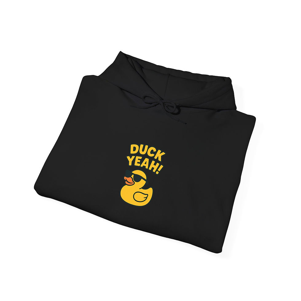 Thumbnail: Duck Yeah! Unisex Heavy Blend Hoodie – Fun and Cozy Streetwear