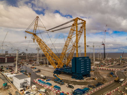 Big Carl world's largest crane in operation at #Hinkley Point C