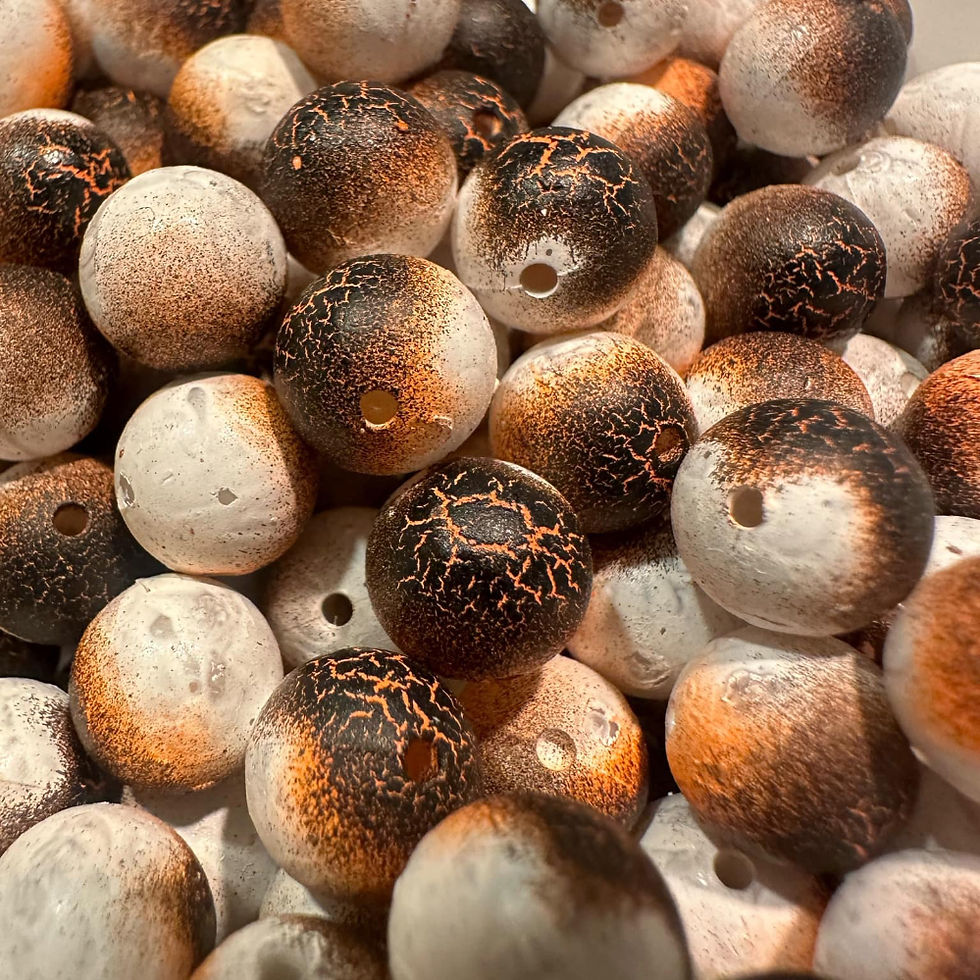 Toasted Marshmallow UV Glow Plastic Fishing Bead Steelhead & Salmon