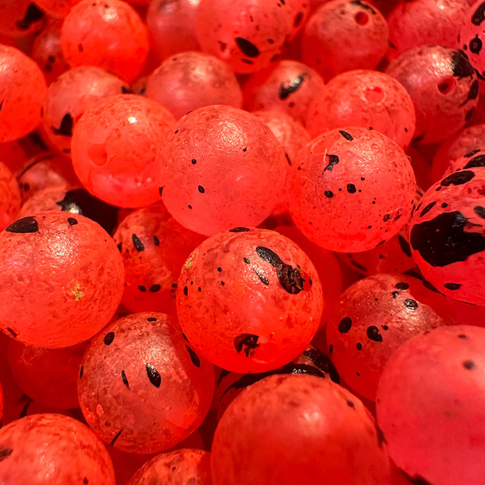 Poison Berry UV Glow Plastic Fishing Bead Steelhead & Salmon