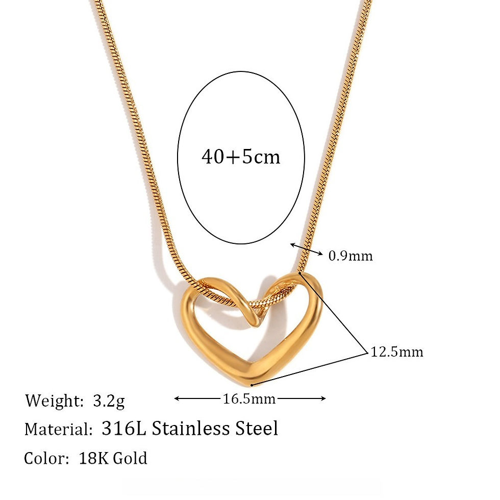 Miniatura: Amara Interlocking Heart Necklace