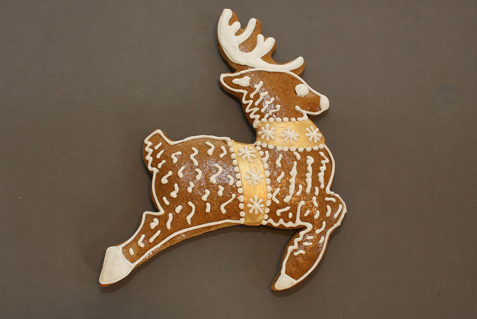 Big reindeer cookie