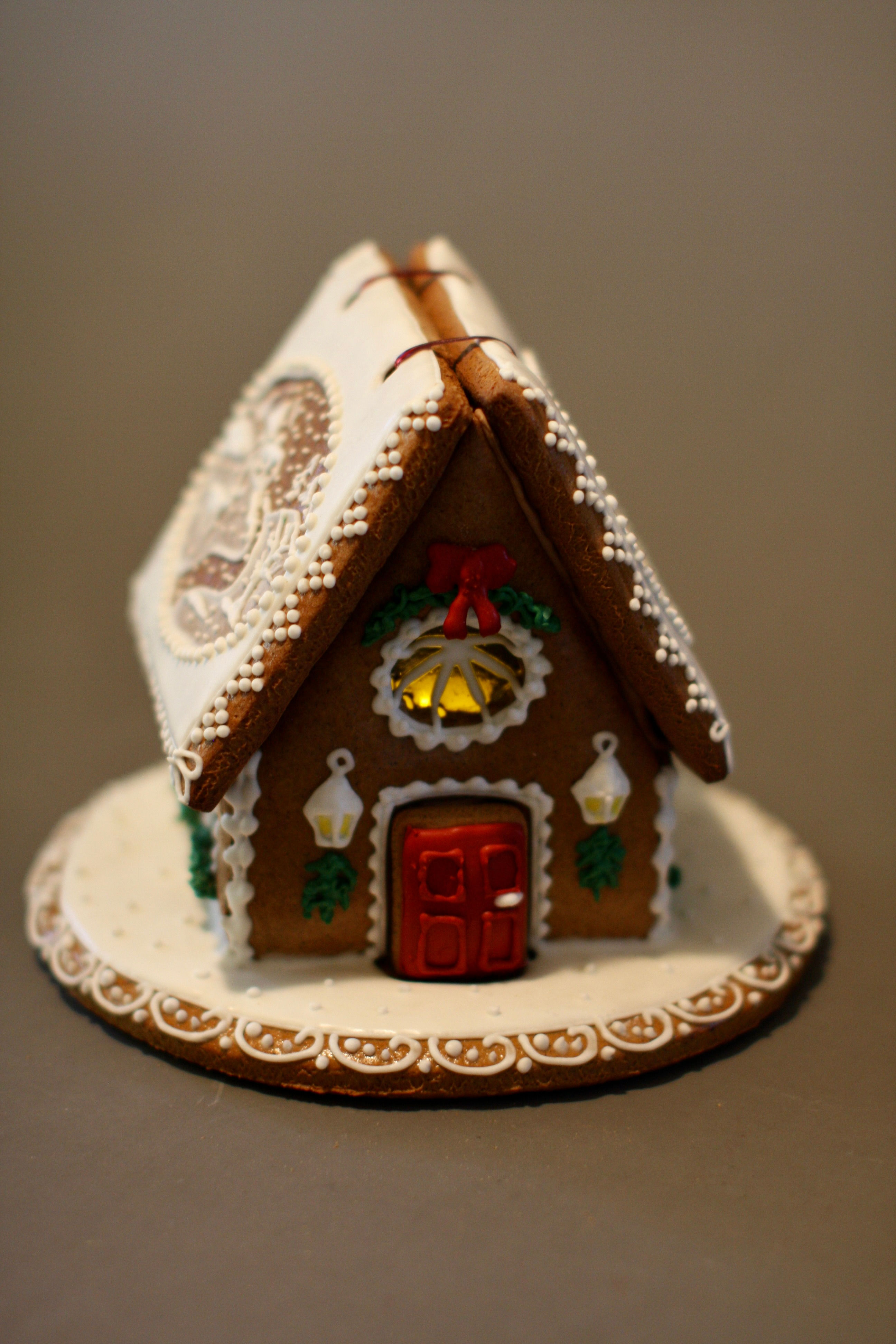 Christmas landscape house