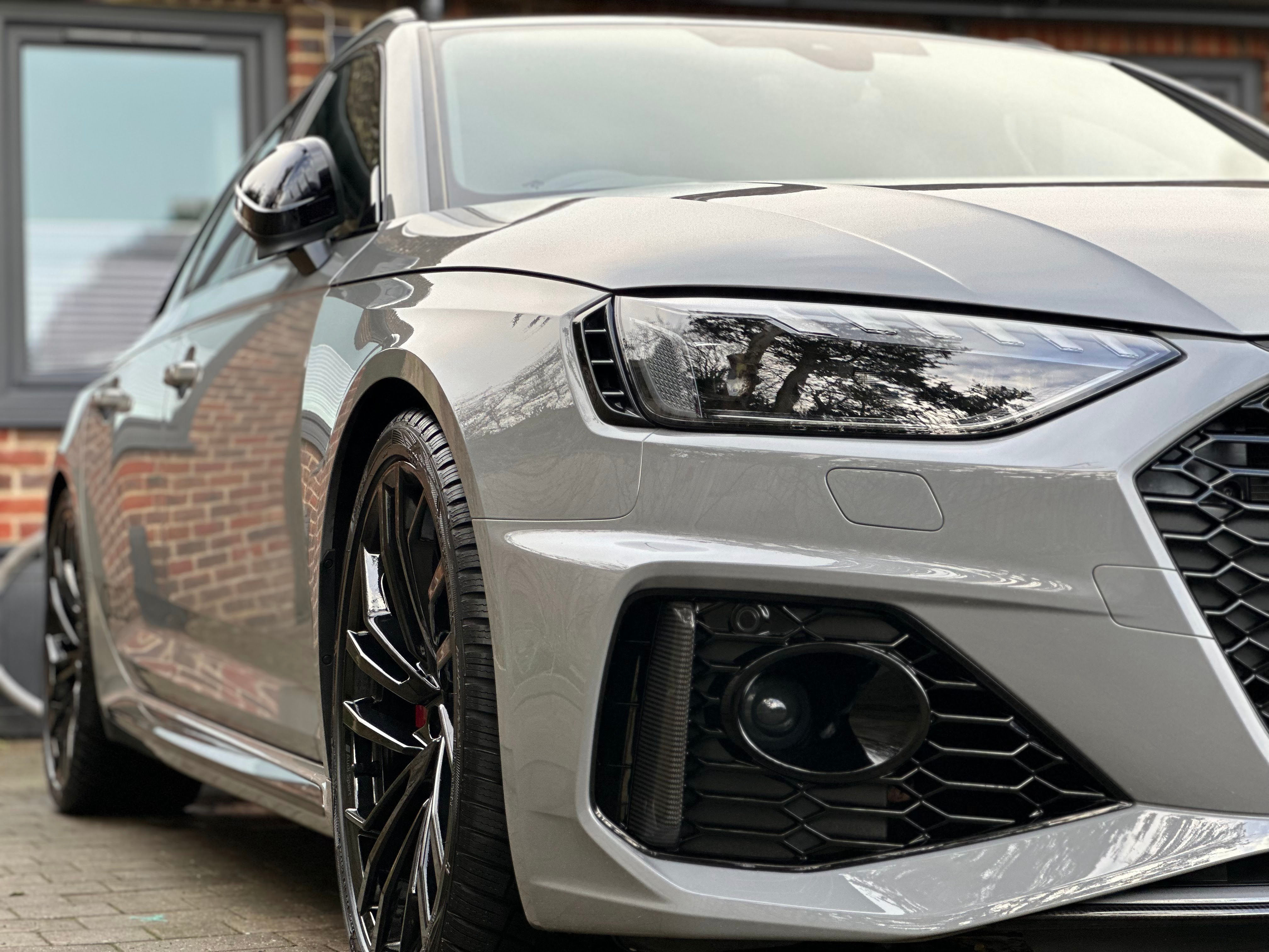 Grey Audi RS4 detailing, paint correction, Procar Detailing Ltd