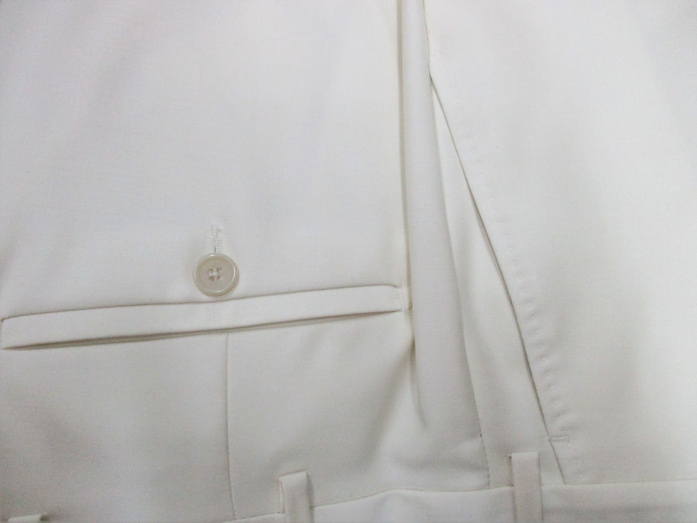 Thumbnail: Men's Italian Chiari Wool Pants Super 150's