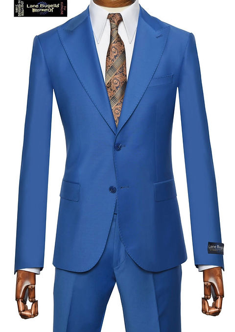 Just Pascoli cobalt blue 2 pc suit , 220's Italian lane Bugella